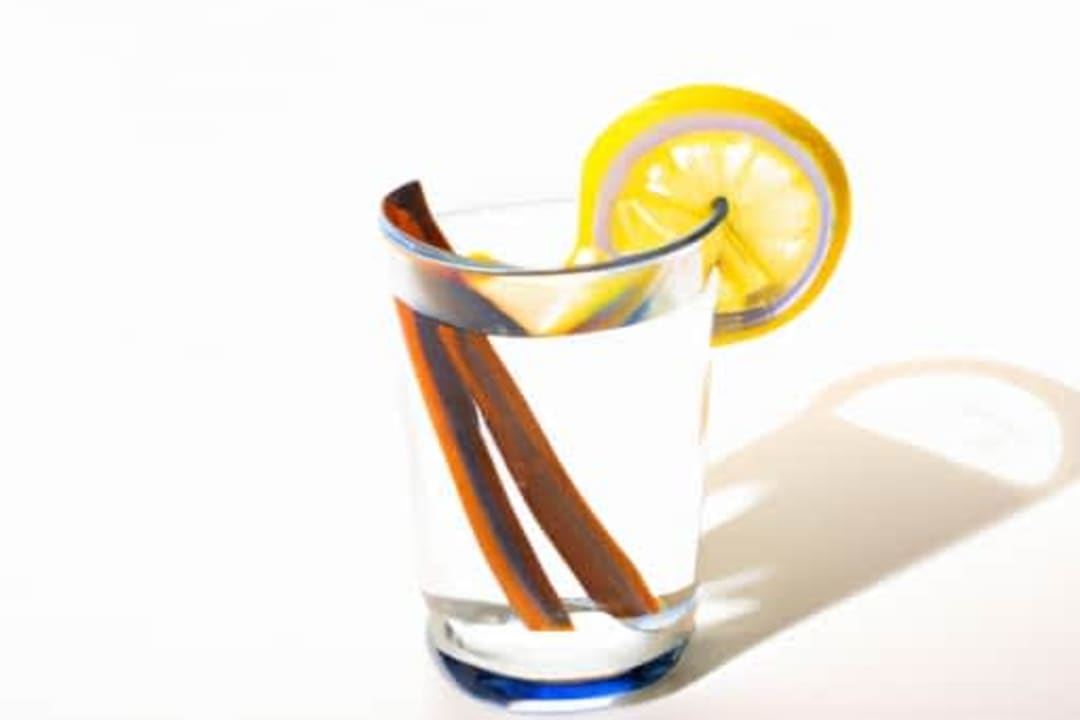 Lukewarm Water with Lemon and Cinnamon